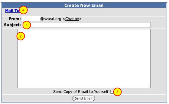 Create Email 1. Add a subject 2.