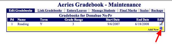 ****NEW STEP: Select Standard Category for this Gradebook (This is the Main Category where grades will go on Report Card).
