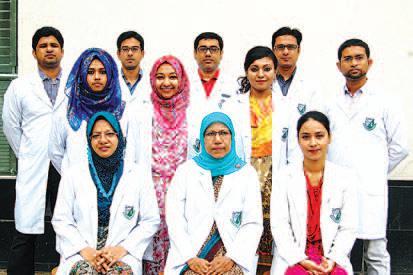 DEPARTMENT OF BIOCHEMISTRY From left to right: First row: Dr. Ismat Ara Begum, Assoc. Prof.