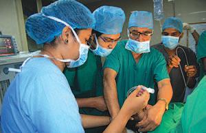 It teaches the students about the basics of anaesthesia