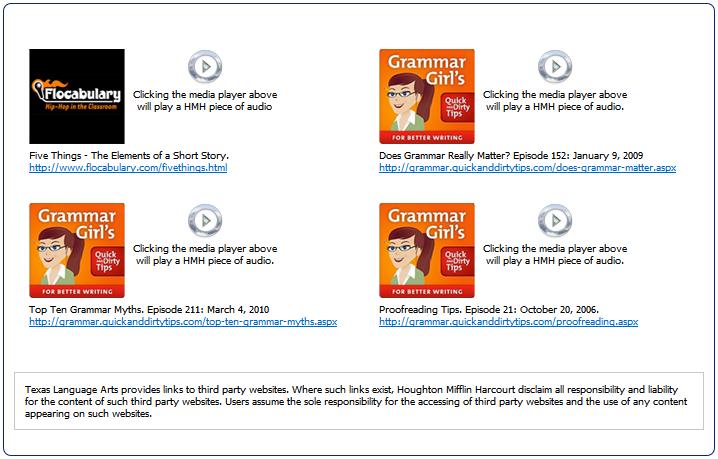 My Links Write Source Online includes a selection of third-party links to support teaching writing and grammar. To access these links, click the My Links icon on the Dashboard.