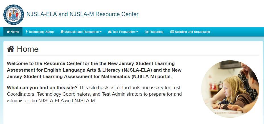 Resources NJSLA Landing Page https://nj.mypearsonsupport.