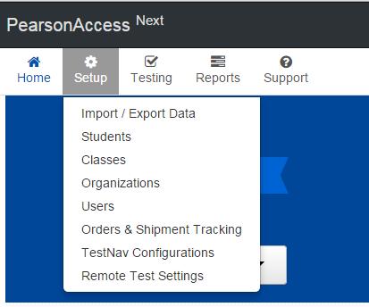 Make sure you are working under the New Jersey Account Scope as TestNav Configurations are Account Scope Specific.