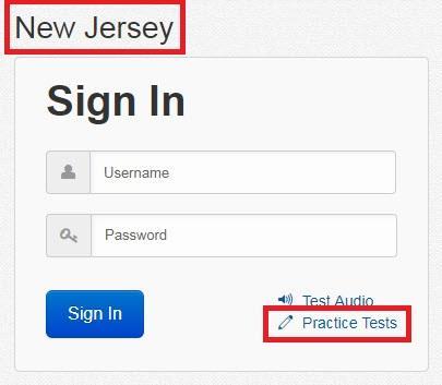 Navigate to the App Home Screen and Choose New Jersey If you re already on a login screen click the User icon