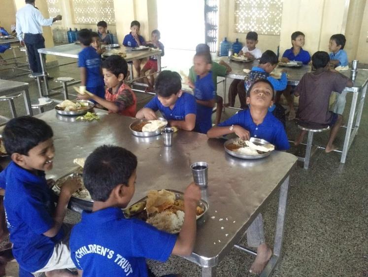 Children enjoyed the cooked lunch. They enjoyed our children s fellowship.