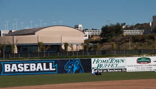 Advertising Outfield wall
