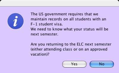 If not, you can choose another option (transfer to another school, returning home, etc).