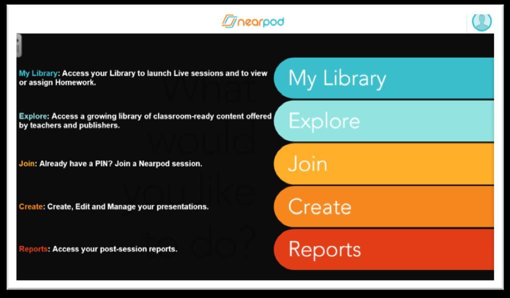 You can control students Nearpod presentations from either your computer or ipad.
