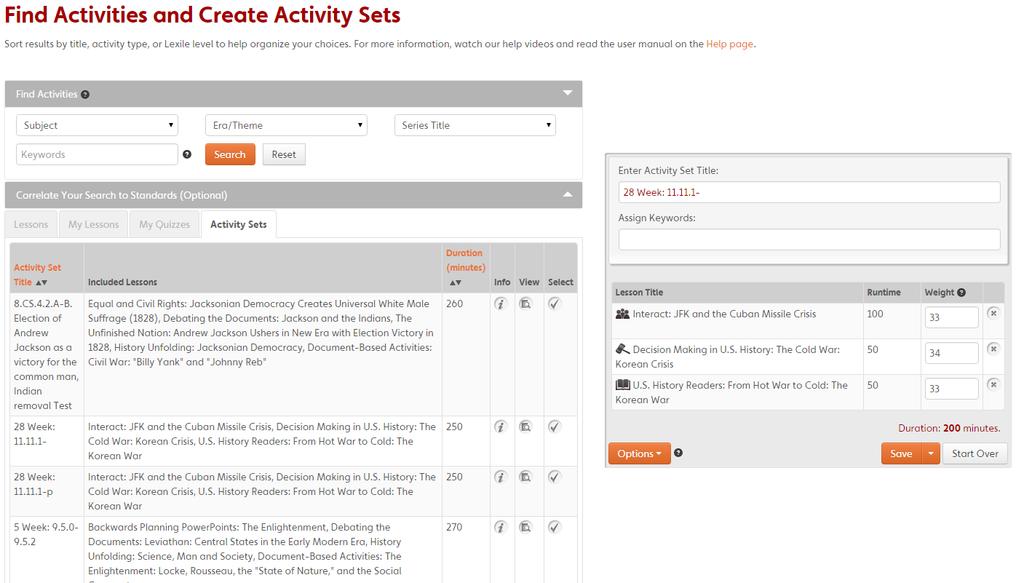 User Guide Modify Activity Sets 12 Modify Activity Sets Click on the Activity Sets tab.