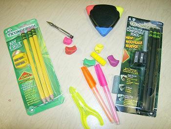 WRITING Pencil Grips and Pencils There are a