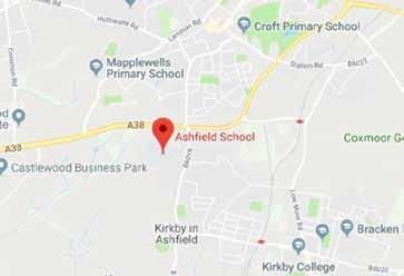 Ashfield School and Post 16 Centre Sutton Road, Kirkby-in-Ashfield, Nottinghamshire, NG17 8HP Tel 01623 448854 Fax 01623 455001