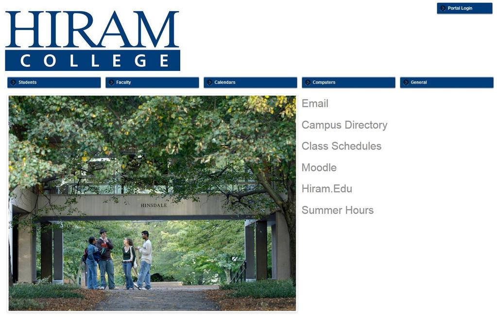 USING HIRAM COLLEGE S WEBSITE You will be able to access any online resources that you need from