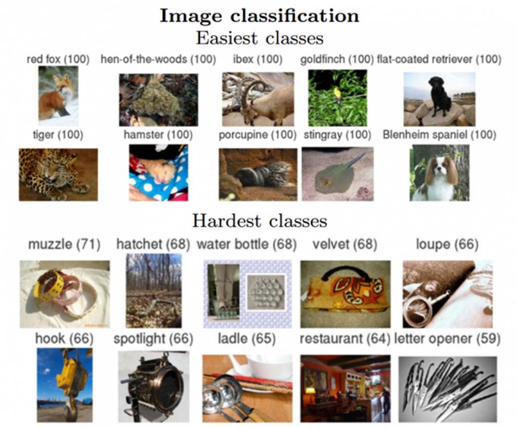 ImageNet Large Scale Visual Recognition Challenge, 2012 Tasks: Decide whether a given image contains a particular type of object or not.