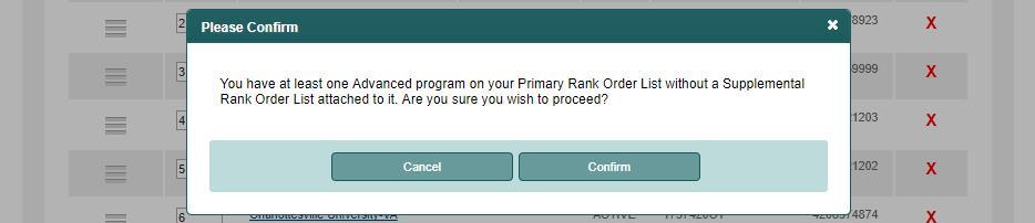 Certifying a Rank Order List With 20 or Fewer Ranks: 1 Your rank order list must be certified to be used when the matching algorithm is processed.