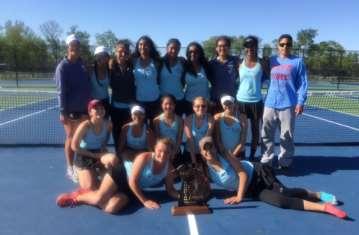 Girls Tennis Coach Catherine Parenteau shared these words about her team this spring: I could not have
