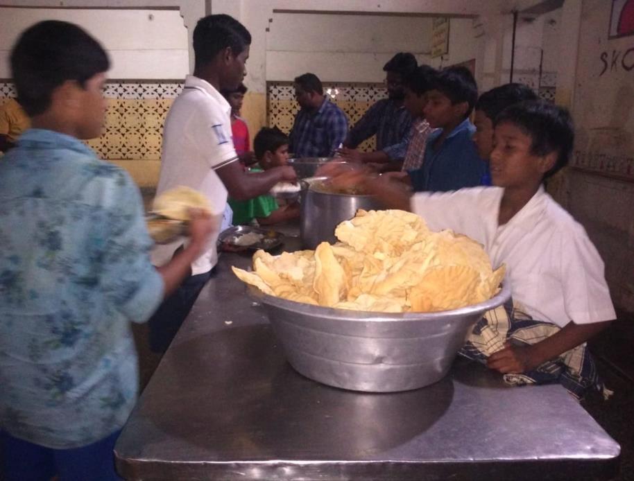 Vijayawada visited and provided Dinner to our children at