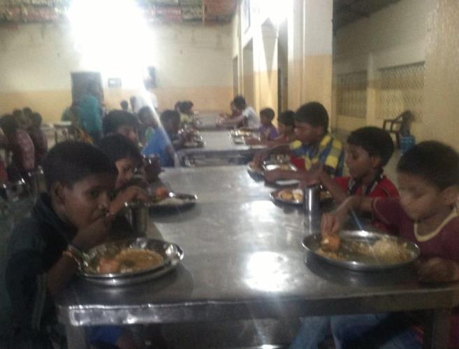Vijayawada provided Special Dinner to our children at