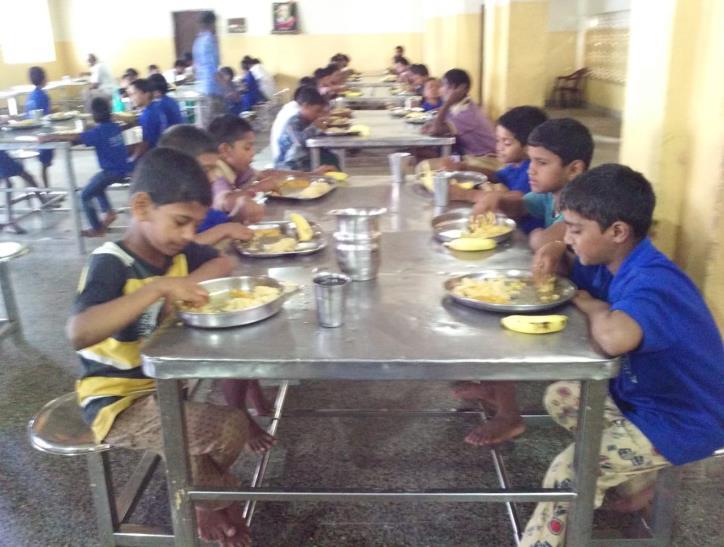 Breakfast to our children at Premvihar Boys Home in memory of his loving