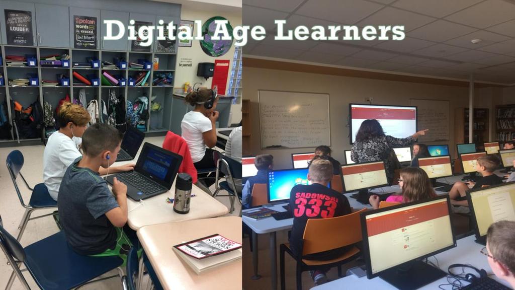 Students are using Google Suite of Tools including Google Classroom to learn to how to effectively become a digital age learner.