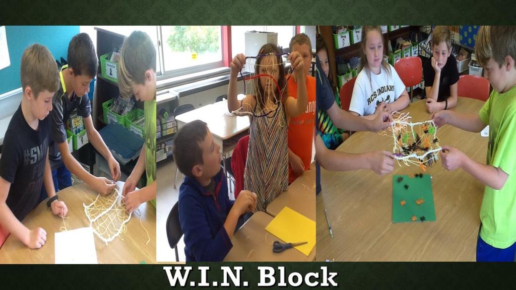 Our teachers work to integrate STEM activities into the WIN block (or What I Need block) in addition to the regular instructional blocks. Here you will see Mr.