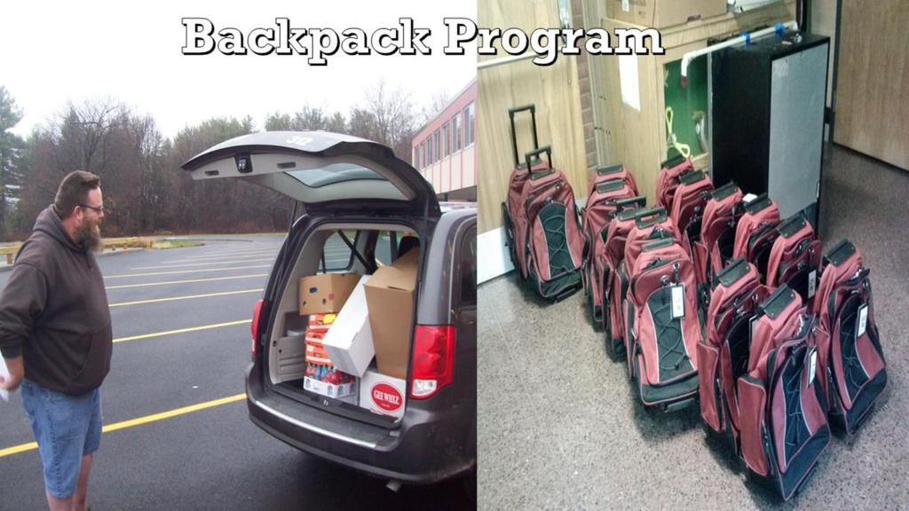 A.W. Becker is pleased to provide the Backpack Program, run by the Regional Food Bank of Northeastern New York.