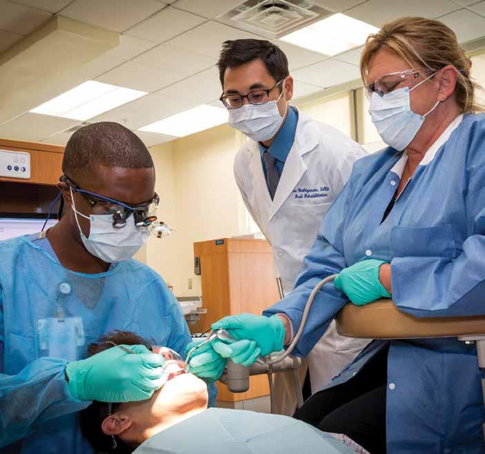 6 Medical University of South Carolina CLINICAL CARE A hallmark of the College of Dental Medicine s educational programming for students is direct