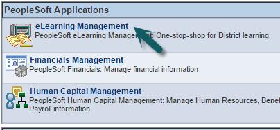 HOW TO COMPLETE YOUR COURSE EVALUATION 1. Click on elearning Management. 2. Locate the elearning logo on the blue bar at the top of the page.