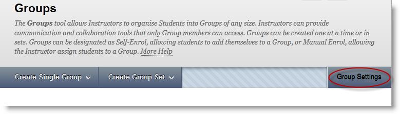 Preventing Students from Creating Their Own Groups By default, students are able to set up their own self-enrolment