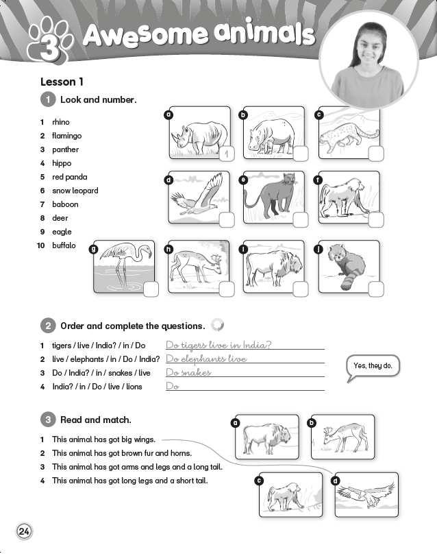 Lesson 1 Vocabulary Activity Book The material reflects and consolidates learning in the Pupil s