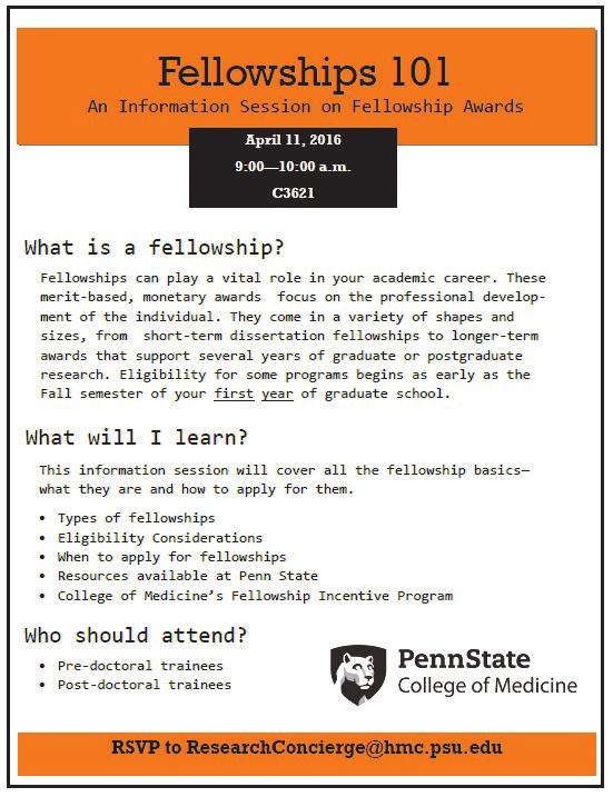 The Penn State Hershey Postdoctoral Society is excited to announce the new Bond and Bradley Postdoctoral Travel Award.