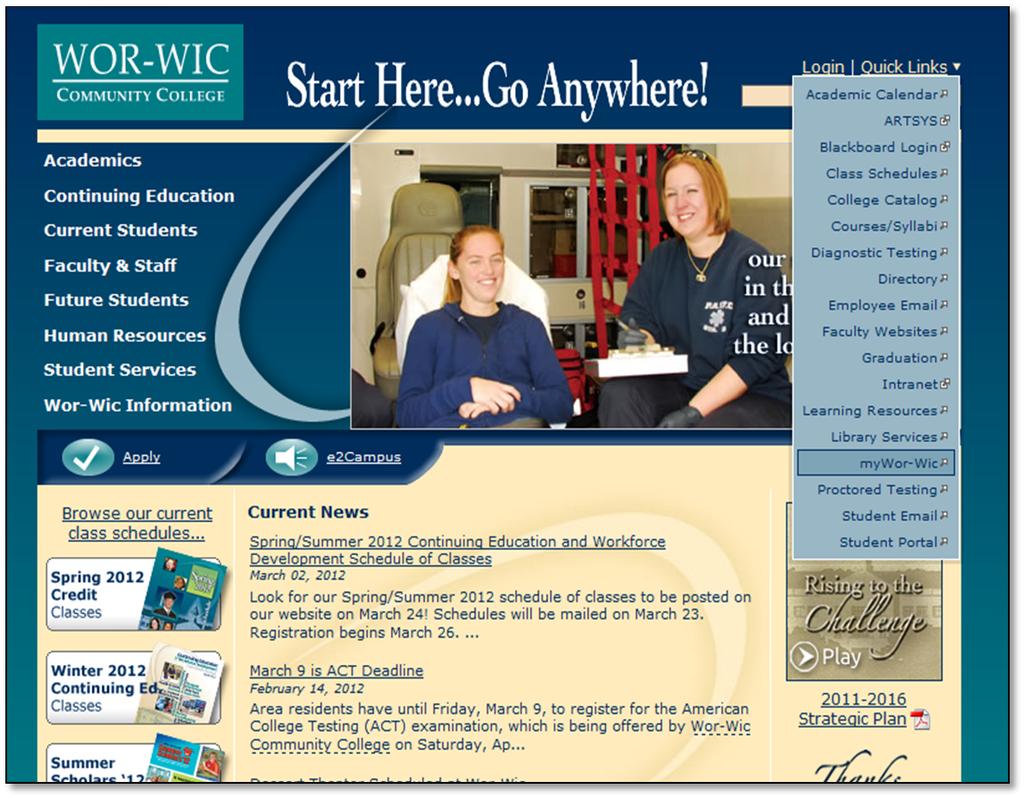 ACCESSINGTHECOLLEGE SNEWSTUDENTPORTAL: Open your web browser.