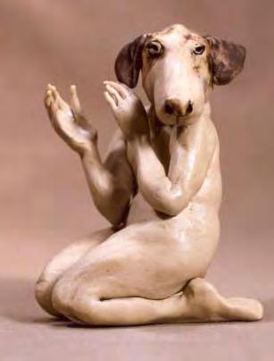 Dogman, 2001 Ceramic, 4 h Aggie Zed Horseman,