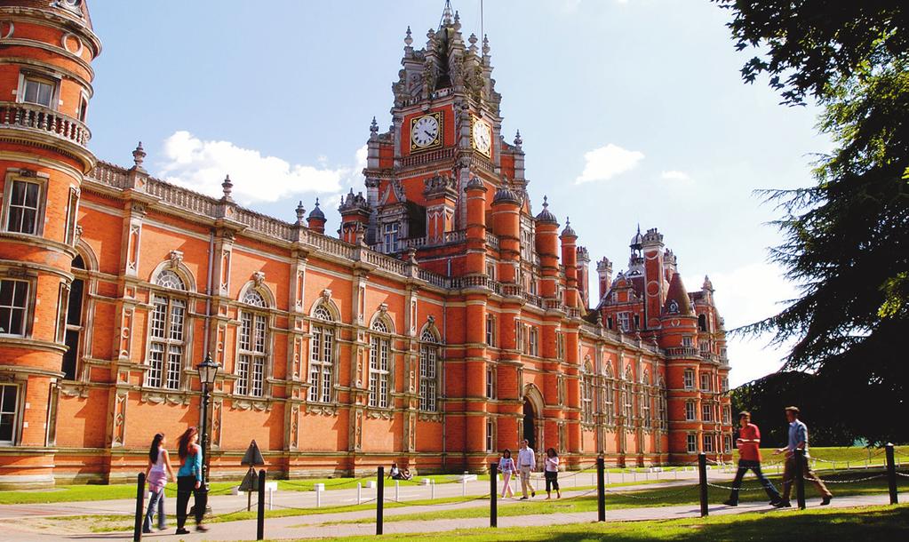Royal Holloway, University of London Learn from world leading experts Highly ranked for student satisfaction Beautiful campus in a safe location Vibrant and active community Award-winning careers