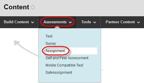 CREATING AND EDITING ASSIGNMENTS Assignments allow you to create coursework and manage the grades and feedback for each student separately.
