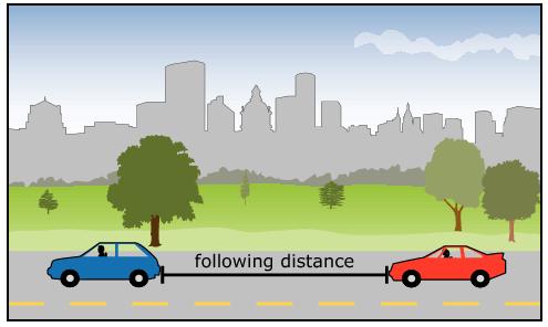 2 Second Rule The two second rule is used by a driver who wants to maintain a safe following distance at any speed.
