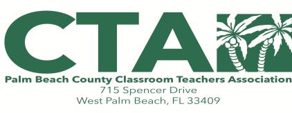 PALM BEACH COUNTY CLASSROOM TEACHERS ASSOCIATION HIGH SCHOOL SENIORS 2018 SCHOLARSHIP This non-renewable Scholarship is for High School Seniors whose parent or legal guardian is a member of the Palm