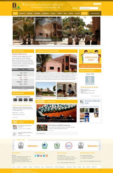 8 of 13 Official Website of School ( Database Integrated Dynamic ) Deltasoft Services offers a well designed dynamic website with back end database for school. It is also integrated with main form.
