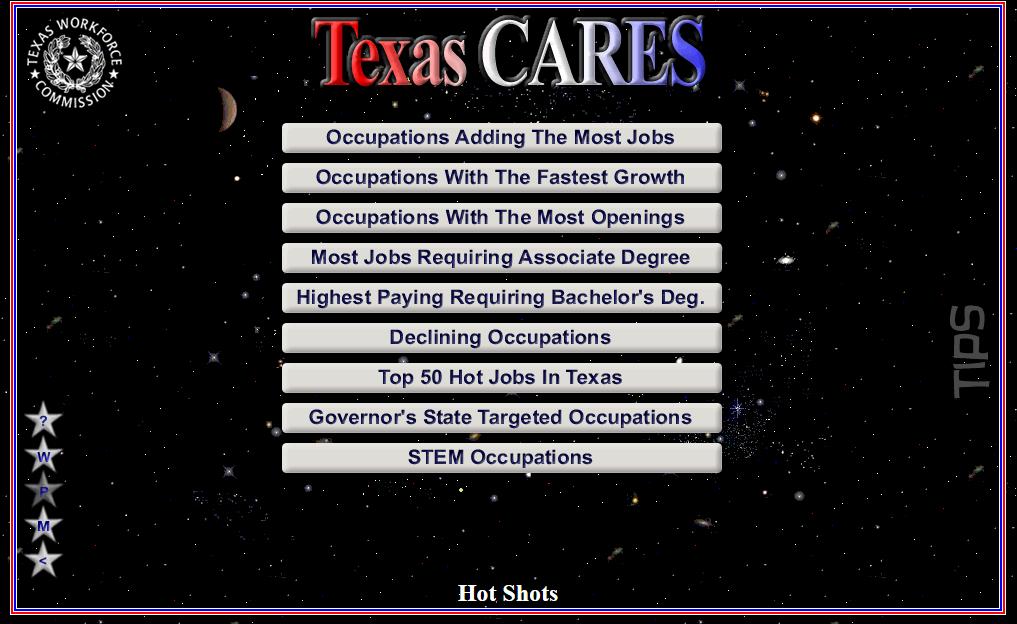Texas Reality Check Go to school website Click on Students Click on Labor Market