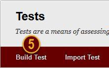 Step 4 On the Test (or Survey) Information page, in the Test (or Survey) Information section, type the name for