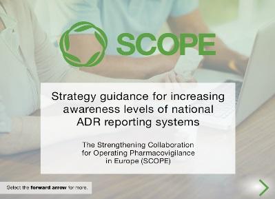 awareness of ADR reporting systems, best practice guidelines, e-learning
