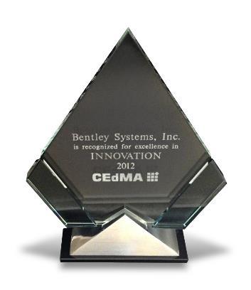 Take Advantage of Award-winning Learning Each year, CEdMA recognizes one high-tech company for outstanding innovation in training Bentley won CEdMA s award in 2012 and 2013 First company ever