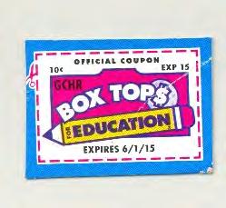 BOX TOPS FOR EDUCATION Box Tops contest: If you didn't get a chance to turn in your Box Tops during the last contest, here is your chance!