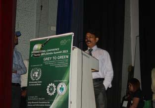 Mr. Anil Jharotia, presented a paper titled Use of smart phone in library services with special reference of whatsapp
