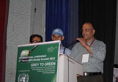 Prof. Sanjiv Mittal, Dean - USMS at IP University in his address focused on greener supply chain, adoption of architectural changes in