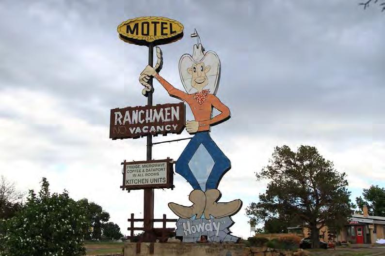 Ranchmen Motel Sign 533 16 th