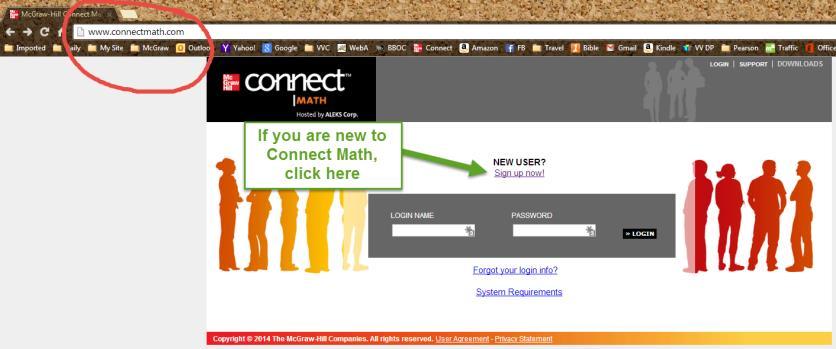 To register for Connect Math, you will need to follow these steps: On the next screen, you will need to