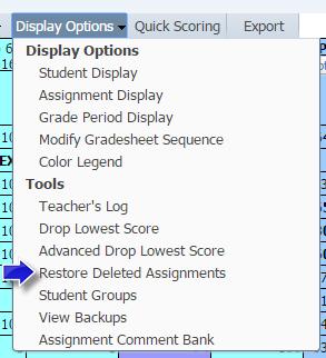 New Caney ISD 2018-2019 Teacher Gradebook Manual 21 If you would like to remove the assignment from all classes, click Delete from all Classes.