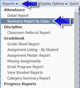 New Caney ISD 2018-2019 Teacher Gradebook Manual 51 Reports To access gradebook reports, hover your mouse over Reports, and you will see