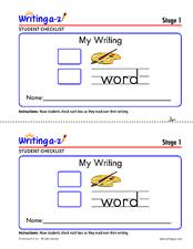 Page 6 of 6 Note: Remember, students often learn to write beginning sounds first. Then they write beginning and ending sounds. Writing medial vowels is usually last.