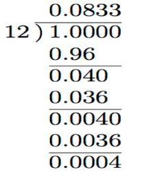 Decimal Expansion of Fraction Scoring Guide NAME: # Answer Scoring Part A 1 points: 1 point for each correct conversion.